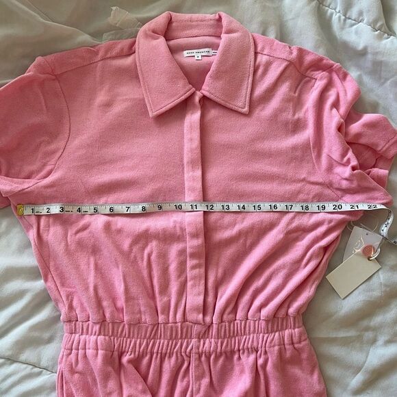 “Barbie” Good American terry pink romper (med) - Picture 4 of 6